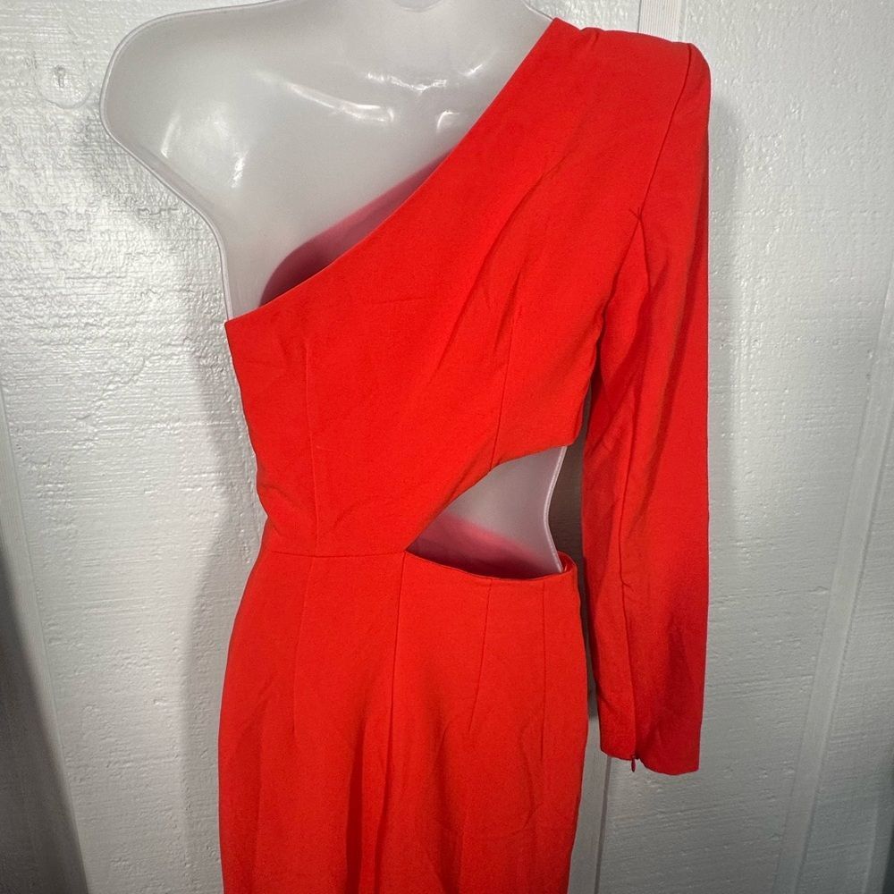 Sergio Hudson x Target Red One Shoulder Cut-Out Jumpsuit Size XXS NWOT - Picture 10 of 12